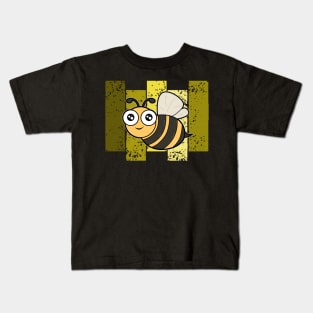 Cute Bee Retro Kids T-Shirt
